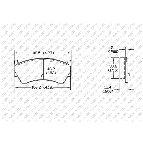 D1138 Front Brake Pad