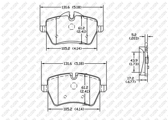 D1204 Front Brake Pad