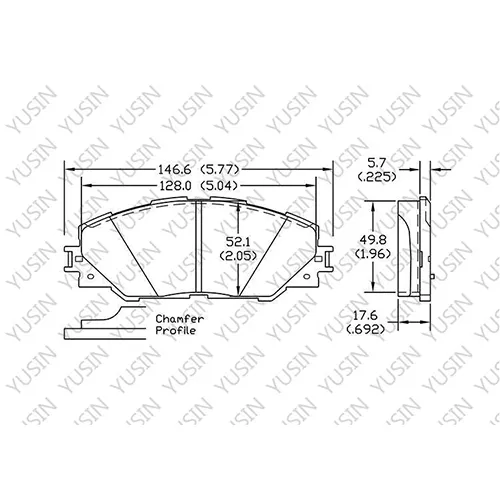 D1211 Front Brake Pad