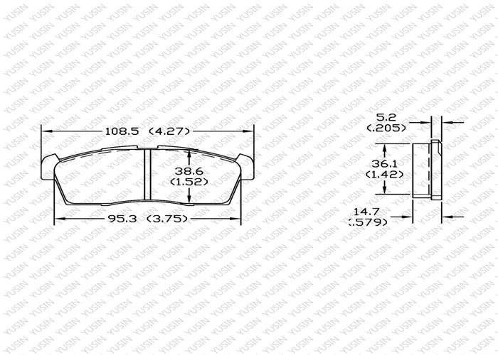 D1225 Front Brake Pad