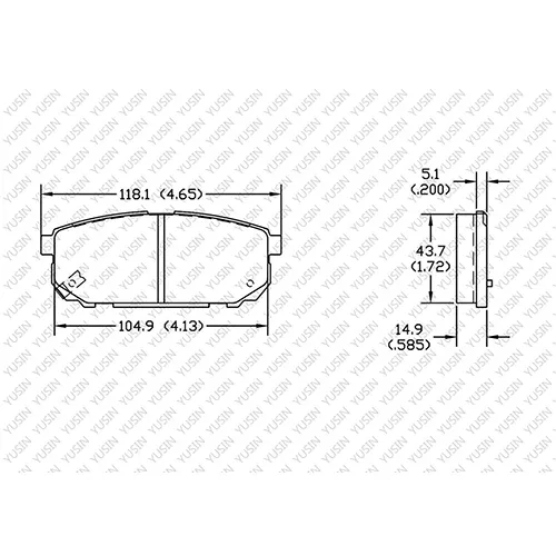 D1261 Rear Brake Pad