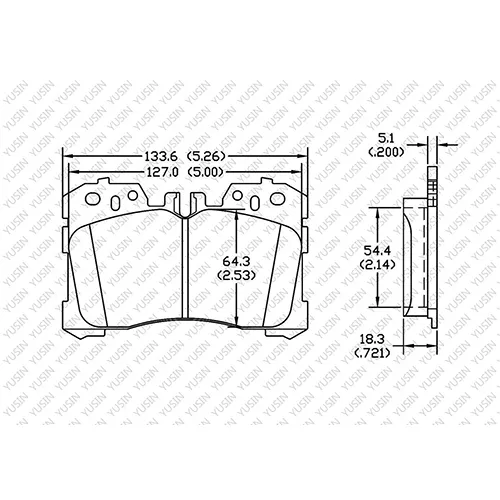 D1282 Front Brake Pad