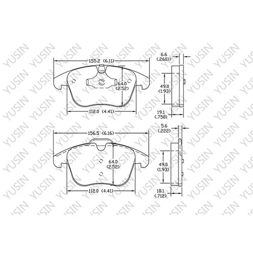 D1306 Front Brake Pad