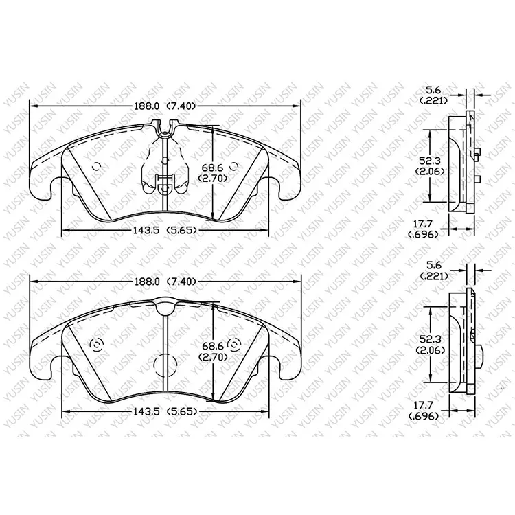 D1322 Front Brake Pad