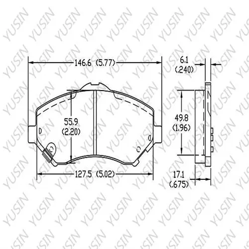 D1327 Front Brake Pad