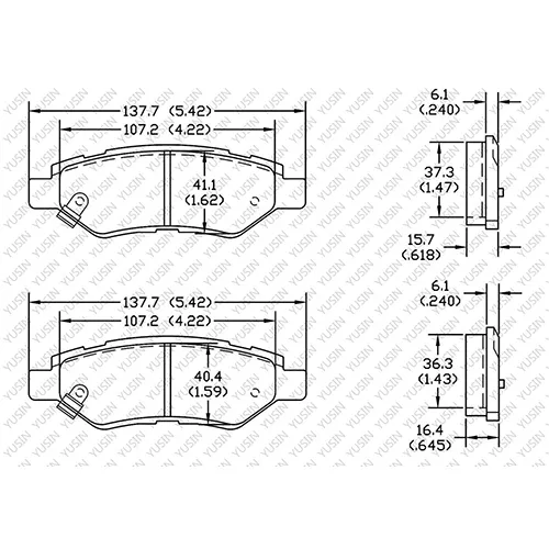 D1337 Rear Brake Pad