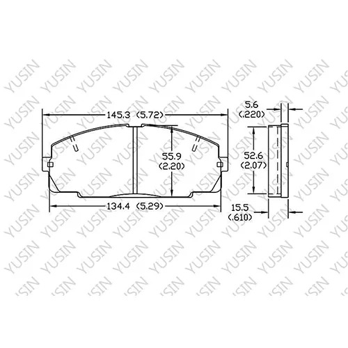 D1344 Front Brake Pad