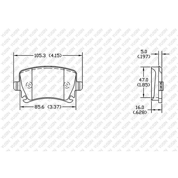 D1348 Rear Brake Pad