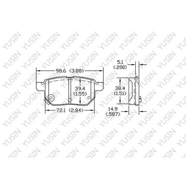 D1354 Rear Brake Pad