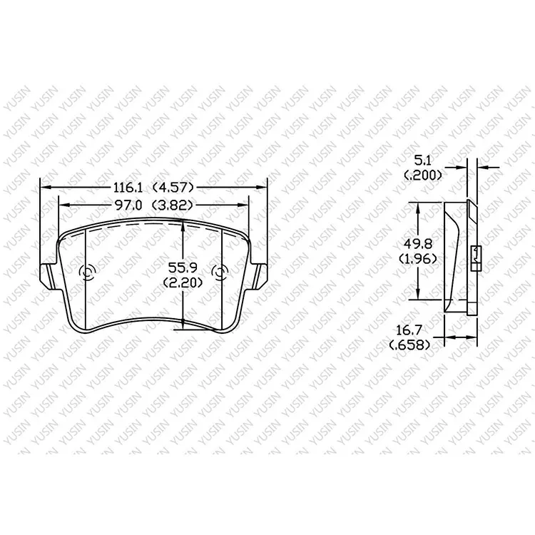 D1386 Rear Brake Pad