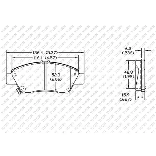 D1394 Front Brake Pad