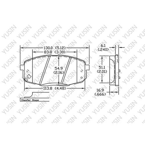 D1397 Front Brake Pad