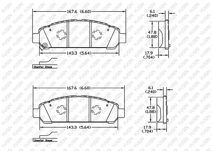 D1401 Front Brake Pad