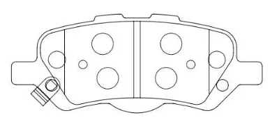 D1402 Rear Brake Pad