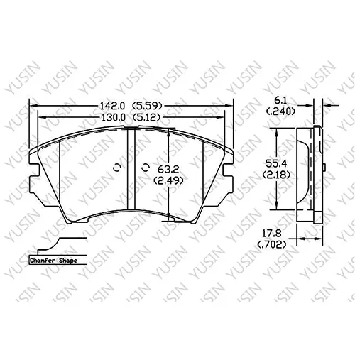 D1404 Front Brake Pad