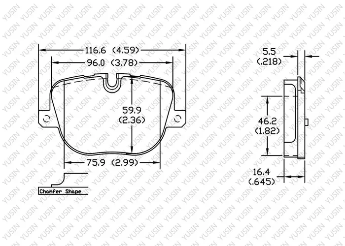 D1427 Rear Brake Pad