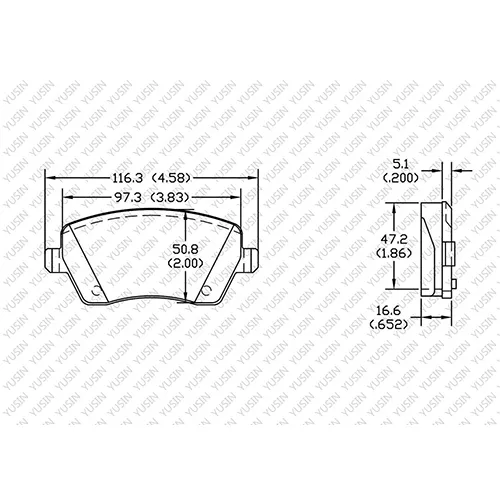 D1435 Front Brake Pad