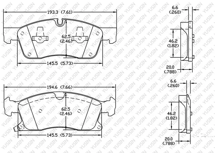 D1455 Front Brake Pad