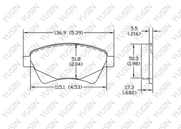 D1495 Front Brake Pad