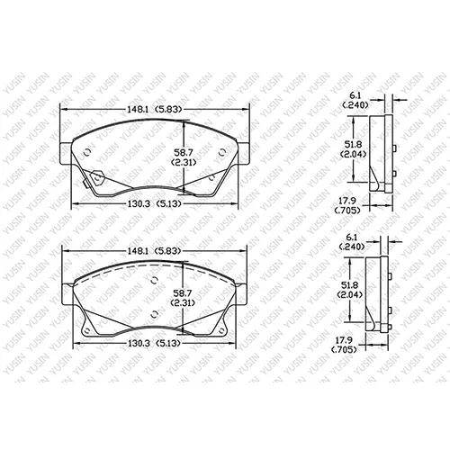 D1497 Front Brake Pad