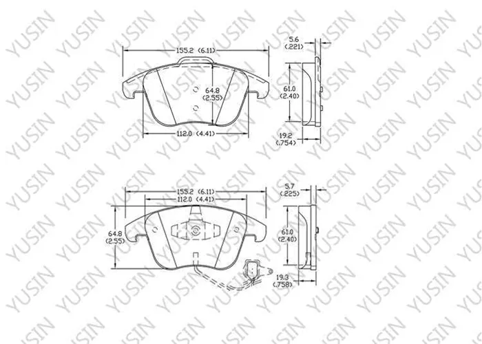 D1535 Front Brake Pad