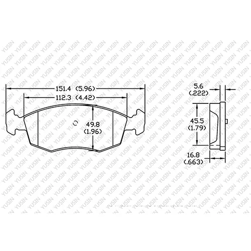 D1538 Front Brake Pad