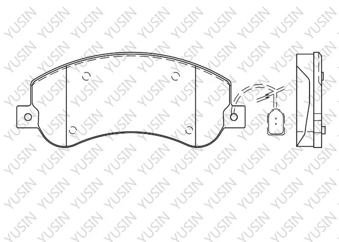 D1555 Front Brake Pad