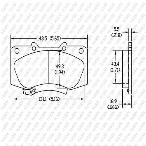 D1567 Front Brake Pad