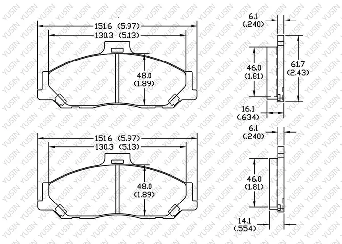 D1573 Front Brake Pad