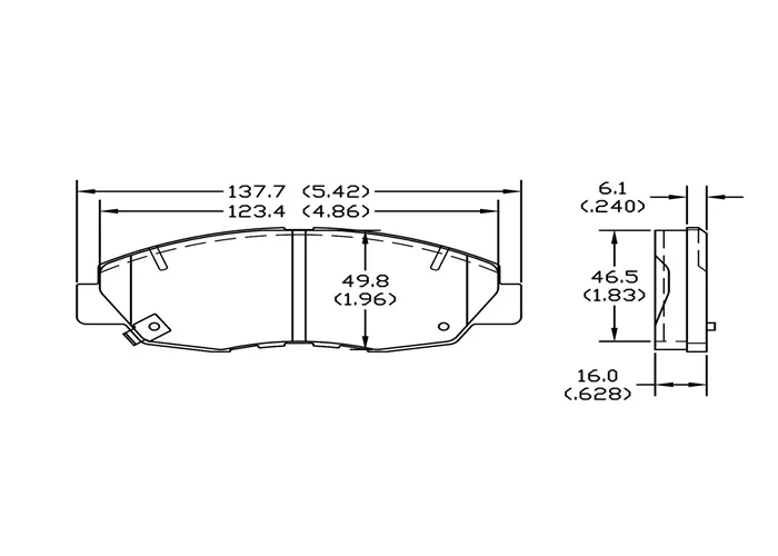 D1578 Front Brake Pad