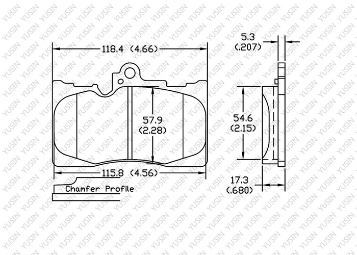 D1586 Front Brake Pad