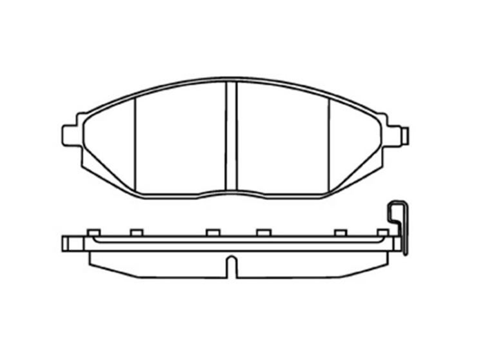 D1590 Pastiglie freno anteriore