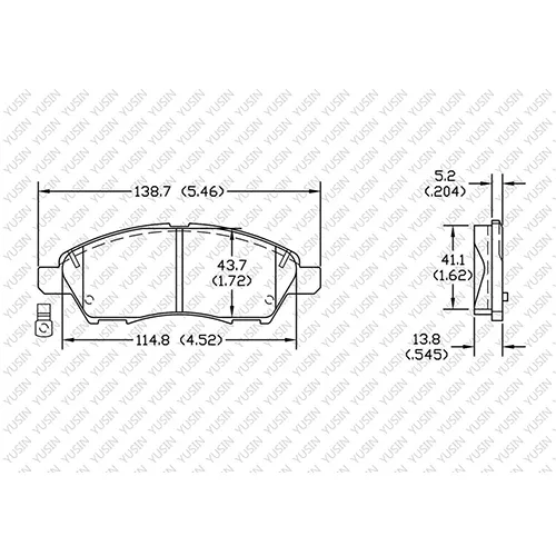 D1592 Front Brake Pad