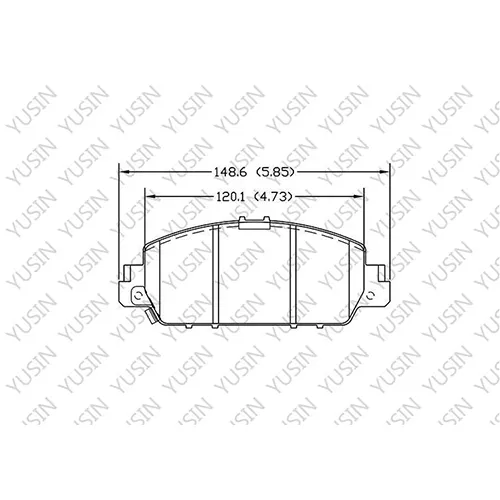 D1654 Front Brake Pad