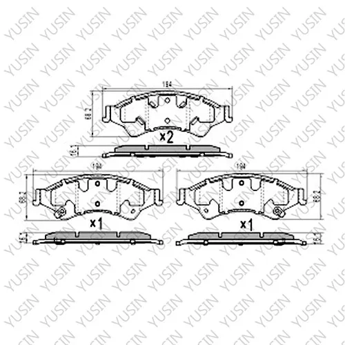 D1676 Front Brake Pad