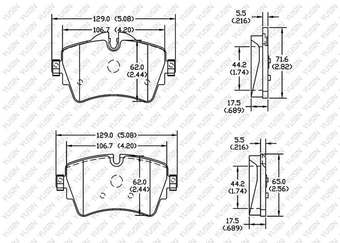 D1801 Front Brake Pad