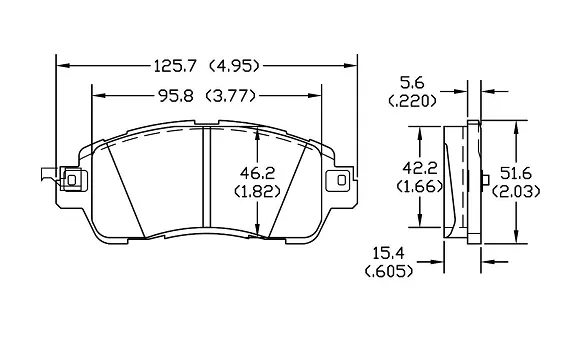 D1852 Front Brake Pad