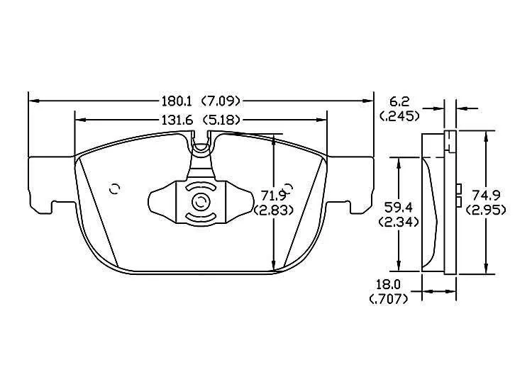 D1865 Front Brake Pad