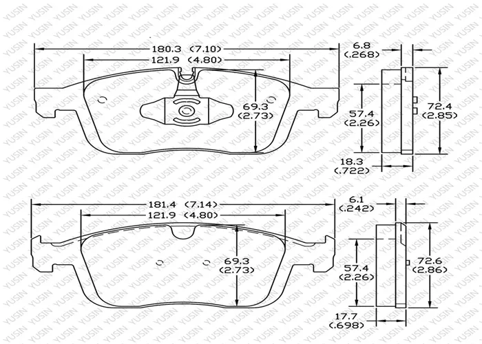 D1866 Front Brake Pad