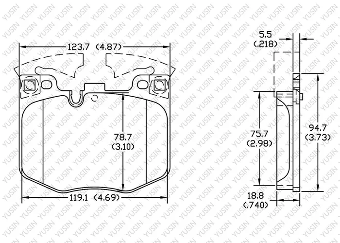 D1867 Front Brake Pad