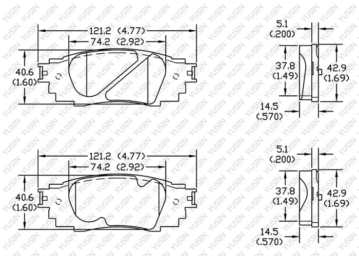 D1879 Rear Brake Pad