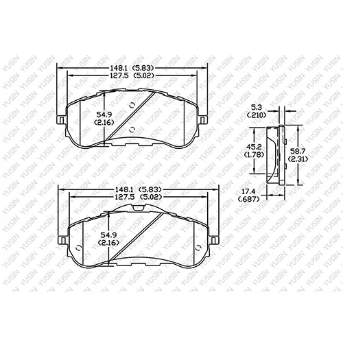 D1889 Front Brake Pad