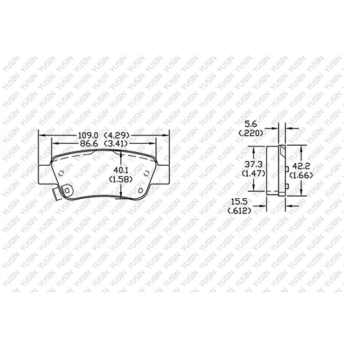 D1947 Rear Brake Pad