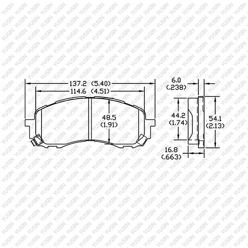 D1958 Front Brake Pad