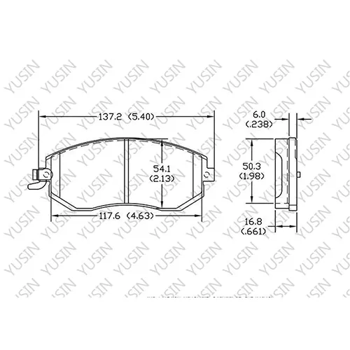 D1999 Front Brake Pad