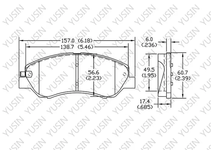 D2020 Front Brake Pad