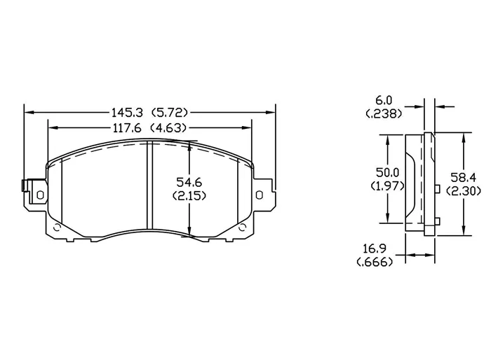 D2045 Front Brake Pad