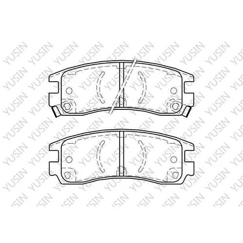 D508 Rear Brake Pad