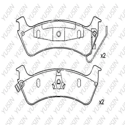 D666 Rear Brake Pad