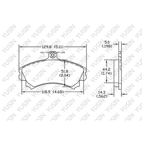 D837 Front Brake Pad